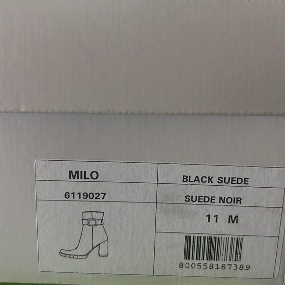 La Canadienne Buckle Accent Milo Block Heel Suede Boots, Size 11 New in Box $565 - Picture 10 of 14